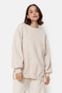 Âme antwerp ulla oversized sweatshirt marled ivory MI13